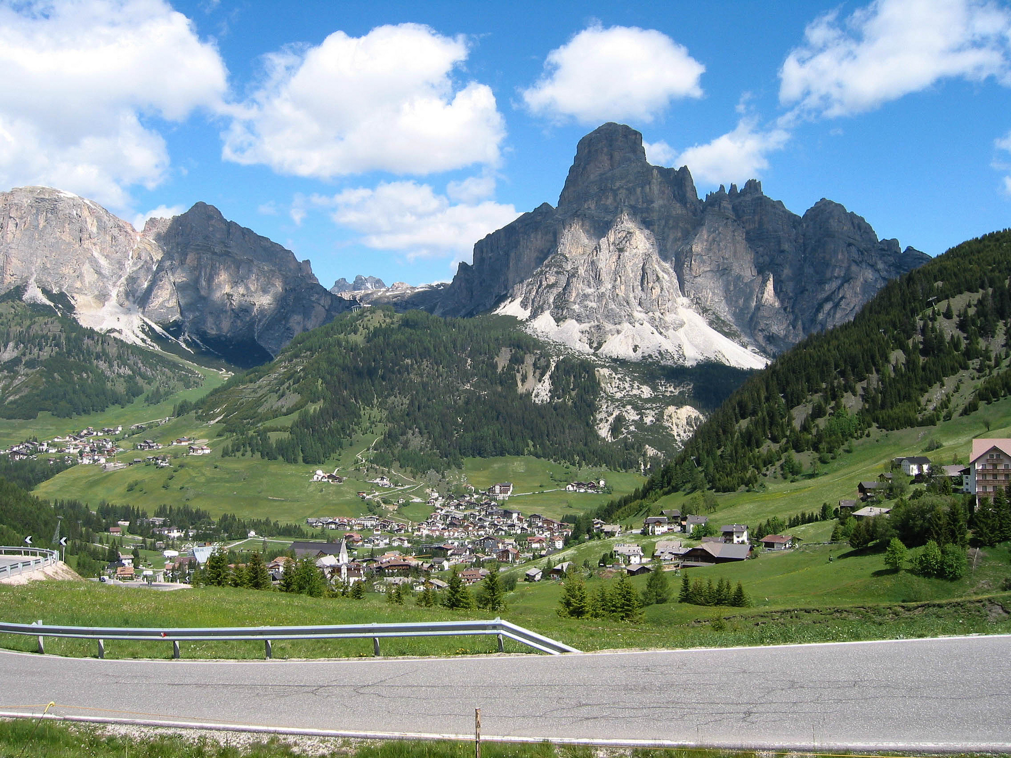 View of Sassongher Peak in the Dolomites - one of my favorite places.